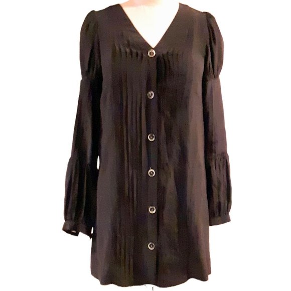 Sea New York Dresses & Skirts - Sea New York Pleated Long Sleeve Shift Dress